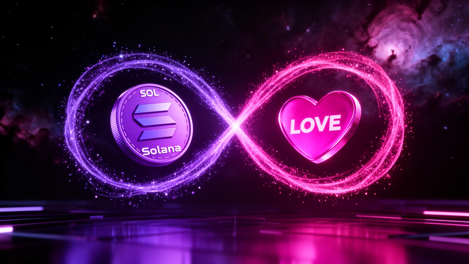 SOL to LOVE swap visualization